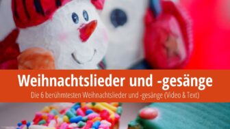 6 amerikanische Weihnachtslieder (Video und Text)