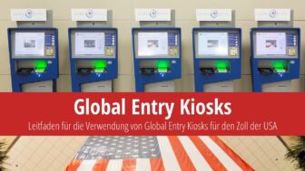 Global Entry Kioske bei der US-Zollabfertigung