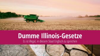 Dumme Illinois-Gesetze: Englisch ist hier nicht erlaubt