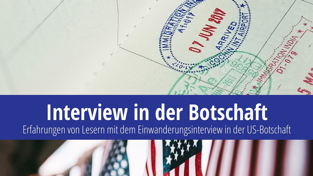 Geschichten vom Interview in der Botschaft: Ein Visum für die USA beantragen | © Unsplash.com