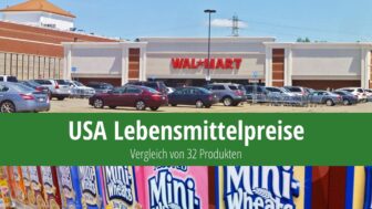 Lebensmittelpreise in den USA 2024 (32 Produkte)