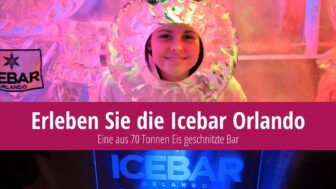 Die Icebar Orlando ist eine aus 70 Tonnen Eis geschnitzte Bar