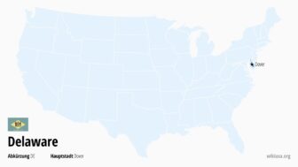 Delaware – Hauptstadt, Abkürzung, Karte und größte Städte