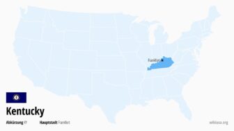 Kentucky – Karte, Sehenswertes, Abkürzung und größte Städte