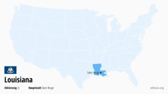 Louisiana – Hauptstadt, größte Städte, Karte und Abkürzung