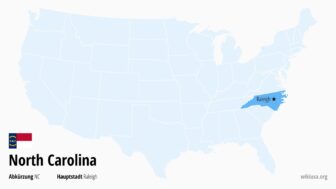 North Carolina – Hauptstadt, Karte, Städte und Abkürzung