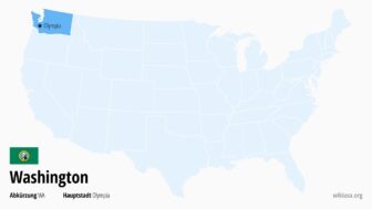 Washington – Staat, Hauptstadt, größte Städte und Flagge