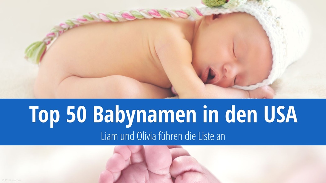 Die 50 beliebtesten Babynamen in den USA | © Pixabay.com