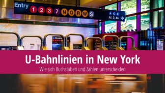 U-Bahnlinien in New York: Wie sich Buchstaben und Zahlen unterscheiden