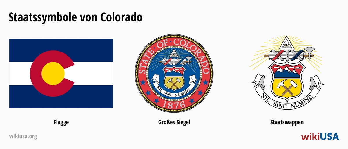 Flagge des Bundesstaates Colorado | Das große Siegel des Bundesstaates Colorado