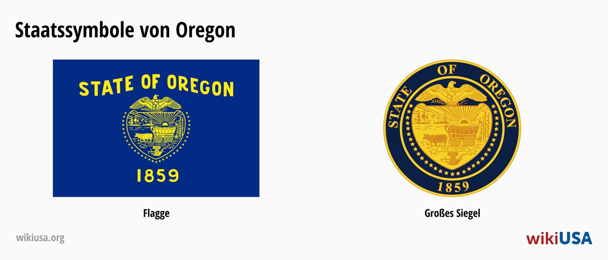 Flagge des Bundesstaates Oregon | Das große Siegel des Bundesstaates Oregon