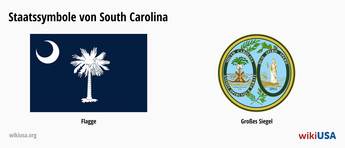 Flagge des Bundesstaates South Carolina | Das große Siegel des Bundesstaates South Carolina